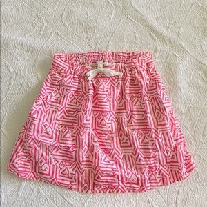 J. Crew Pink Patterned Skirt